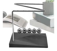 Newton Cradle, Balls, Swinging Balls, Perpetual Motion Desk Toy, Physics Toy, Cool Science Gadgets, Steel Ball Swing for Classrooms, Offices and Home