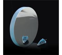 Newton Reflector Spherical Telescope Mirror Set - Includes 360mm Main Mirror and 20mm Secondary Mirror for Astrophotography and Astronomy Enthusiasts (D76F360)