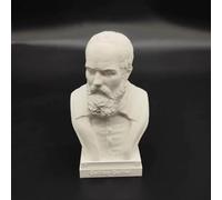Newton Statue Scientist Einstein Bust Statue 3D Printing Galileo Figure Madame Curie Sculpture Tesla for Living Room Home Desk Decor, Tesla Collection Figurine Hawking Bust (Galileo)