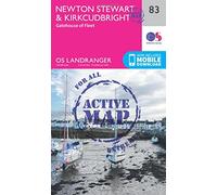 Landranger Active 83 Newton Stewart & Kirkcudbright, Gatehouse of Fleet Map With Digital Version, Pink One Size