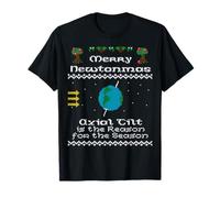Newtonmas Axial Tilt Atheist Christmas T-Shirt