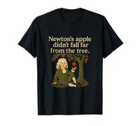 Newton's Apple Science Humor Vintage Cartoon Design T-Shirt