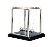 Newtons Cradle Balance Balls, Newton Pendulum,5 Physical Swinging Balls, Physics Science Decompression Pendulum Ornaments Toy Desk Balls Kit for Office, Decoration and School Education