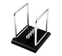 Newtons Cradle Balance Balls with Wooden Stand for Desk Office Decoration L, Black