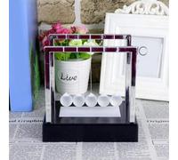 Newton's Cradle LED Light Up Desk Toy, Balance Ball Swing, Colourful Illumination, Office Home Decor
