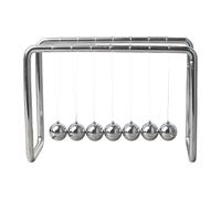 Newton's Cradle Pendulum Desk Toy with 7 Metal Balls, Mesmerizing Kinetic Motion for Office Desk Decor, Science Education & Stress Relief (7.09x3.54x5.12 inch)
