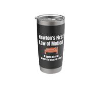 Newton's First Law of Motion; Funny Physics, Sleeping Stainless Steel Insulated Tumbler