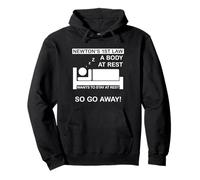 Newton's first law | Prioritise Sleep | Funny Nerdy Physics Pullover Hoodie