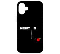 Newton's gravity law - Newton and the apple Case for iPhone 16 Plus