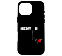 Newton's gravity law - Newton and the apple Case for iPhone 16 Pro Max