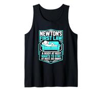 Newtons Law - Funny Physics Physicist Saying Joke Fun Tank Top