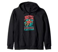 Newtons law - Funny Physics Physicist Saying joke Fun Zip Hoodie