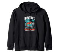 Newtons law - Funny Physics Physicist Saying joke Fun Zip Hoodie