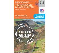 Newtown / Y Drenewydd & Machynlleth Map | Weatherproof | Llanfair Caereinion | Ordnance Survey | OS Explorer Active Map 215 | Wales | Walks | Hiking | Maps | Adventure