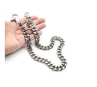 newtro Heavy Thick Wallet Chain Men Women Boy Girl, Biker Motorcycle Pants Jean Punk Goth Key Chain Black Gold Silver TH - silver - 24"