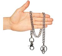 newtro Light Strong Biker Key Wallet Chain Trucker Jean Pants Chain for Men Silver Black Gold 17" 24" D02 - Silver - 24"