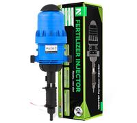 NEWTRY 0.4% -4% Water Powered Flow Dosing Pump Hydraulic Chemical Fertilizer Injector Proportioning Dispenser Liquid Diluent Doser Proportioner for Drip Irrigation Mixer Hose Livestock Farm (0.4% -4%)