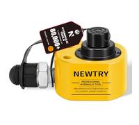 NEWTRY 10 ton Low Profile Hydraulic Ram Jack Multi-Section Stoke 26mm(1 inch) Mini Protable Hydraulic Cylinder Industrial Super Thin Lifting Jack, not for Car (10T)