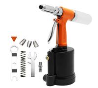 NEWTRY Air Hydraulic Double Power Pop Rivet Gun Industry Pneumatic Pop Riveter Heavy Duty Riveting Tool Kit for 1/8,5/32,3/16,1/4