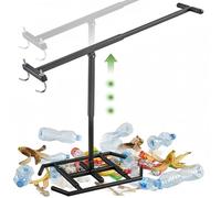 NEWTRY Upgraded Rubbish Bin Compactor Plus, 3-Adjustable Settings Manual Waste Squasher Presser 52x40 Enlarged Rotatable Base for 360-660L Wheelie Bins Home Garden Restaurant Community Sanitation