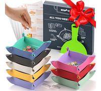 Newverest All-You-Need Puzzle Set: 8 Puzzle Sorting Trays for up to 2000 Pieces, 6 Glue Sheets, 1 Large Scraper & 2 Adhesive Hangers in Gift-Ready Packaging - Must-Have Saver Kit for Puzzle Lovers