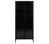 Newville Black 2 Door Tall Display Cabinet
