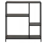 Newville Black Open Small Shelving Unit