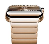 NewWays 42mm(Series 10) 41mm 40mm 38mm Metal Strap Compatible with Apple Watch,Solid Stainless Steel Link Replacement Band for iWatch Series 10/9/8/7/6/5/4/3/2/1/SE,Original Gold