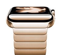 NewWays 42mm(Series 11/10) 41mm 40mm 38mm Metal Strap Compatible with Apple Watch,Solid Stainless Steel Link Replacement Band for iWatch Series 11/10/9/8/7/6/5/4/3/2/1/SE,Original Gold