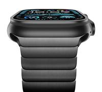 NewWays 49mm 46mm 45mm 44mm Metal Strap Compatible with Apple Watch,Solid Stainless Steel Link Replacement Band for iWatch Ultra 4 3 2 1,Series 12/11/10/9/8/7/6/5/4/3/2/1/SE,Black