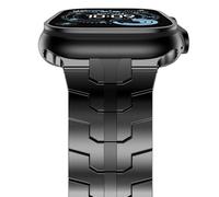 NewWays 49mm 46mm 45mm 44mm Titanium Strap for Apple Watch,Black