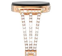 NewWays Compatible for Samsung Galaxy Watch 8 40mm 44mm/8 Classic 46mm Bands, Women Metal Replacement Bling Jewelry Bracelet Rhinestone Strap Wristband for Galaxy Watch 8/8 Classic