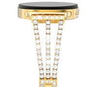 NewWays Compatible for Samsung Galaxy Watch 8 40mm 44mm/8 Classic 46mm Bands, Women Metal Replacement Bling Jewelry Bracelet Rhinestone Strap Wristband for Galaxy Watch 8/8 Classic