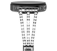 NewWays Compatible for Samsung Galaxy Watch 8 40mm 44mm/8 Classic 46mm Bands, Women Metal Replacement Bling Jewelry Bracelet Rhinestone Strap Wristband for Galaxy Watch 8/8 Classic