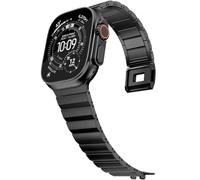 NewWays Grade 5 Titanium Band Compatible with Apple Watch Band Ultra 3 2 1 49mm Series11 10 46mm 45mm 44mm for Men, Black