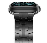 NewWays Metal Strap Compatible with Apple Watch 49mm 46mm 45mm 44mm 42mm(Series 3 2 1),Stainless Steel Link Straps Repacement Band for iWatch Ultra 2/Ultra Series 10 9 8 7 6 5 4 3 2 1 SE,Black