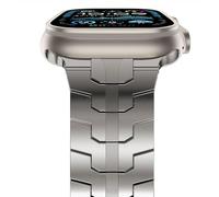 NewWays Stainless Steel Strap Compatible with Apple Watch 49mm 46mm 45mm 44mm,Metal Link Replacement Band for iWatch Ultra 3 2 1 Series 11 10 9 8 7 6 SE 5 4,Titanium