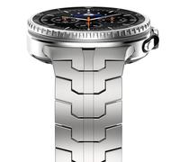 NewWays Titanium Grade 2 Metal Strap Compatible with Samsung Galaxy Watch 8 Classic 46 mm/Watch 8 44 mm 40 mm, Titanium