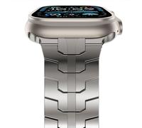 NewWays Titanium Strap Compatible with Apple Watch Ultra 3 2 1 49mm, Metal Link Straps Replacement Band for iWatch 49mm,Titanium