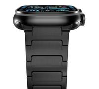 NewWays Titanium Strap for Apple Watch 49mm 46mm 45mm 44mm,Black