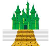 Newwiee 2 Pcs Large Runner and Castle Backdrop Halloween Party Decorations Backdrop Photography Background Decorations Halloween Party Supplies