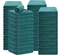 Newwiee 72 Pack Bleach Proof Microfiber Hair Drying Towels, 18 x 30 Inch, Green