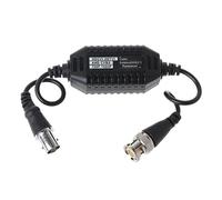 Newwyt BNC Male to Female Coaxial Video Ground Loop Isolator Prevent Picture Distortion and Interference Protect CCTV System Plastic+Metal Black