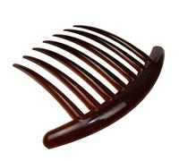 Newwyt French Twist 7 Teeth Large for Shell Celluloid Flexible Durable French Side Hair Comb No Slip Styling Paris Hair Accesso Coffee plastic+resin