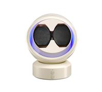 Newymaking Automatic Watch Winder, 2 Slots Watch Case,Watch Winding Box with Silent Motor, Flexible Pillows, LED Light for Women's and Men's Watches, 2*AA Battery or USB Powered