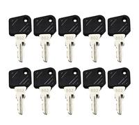 Newyuan 10PCS Replacement Linde Forklift Ignition Key 802 Compatible for Linde E16 L12 forklift, Construction Machinery Tractor, Sweeper Tractor