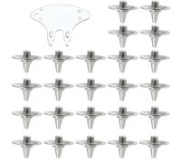Newyuan 24Pcs Replacement Metal Cricket Spikes