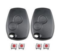 Newyuan 2PCS Key Shell for R-enault Clio Mode Twingo Kangoo Trafic Master Vivaro Dacia Duster Sandero Key, Car Key Twingo 2 Buttons, Kangoo Replacement Key, Clio Key Case