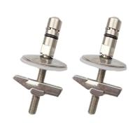 Newyuan 2Pcs Toilet Seat Fixing Hinge Compatible with HARO & LUVETT, Stainless Steel Toilet Lid Hinge Fixing Bracket, M6 x 71.5mm