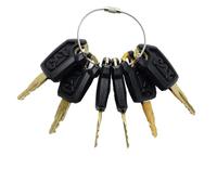 Newyuan 6Pcs Caterpillar Loaders Excavators Keys, Ignition Key 5P-8500 Compatible with Caterpillar Equipment Backhoes Skidsteers Loaders Graders Excavators Dozers Haul Trucks